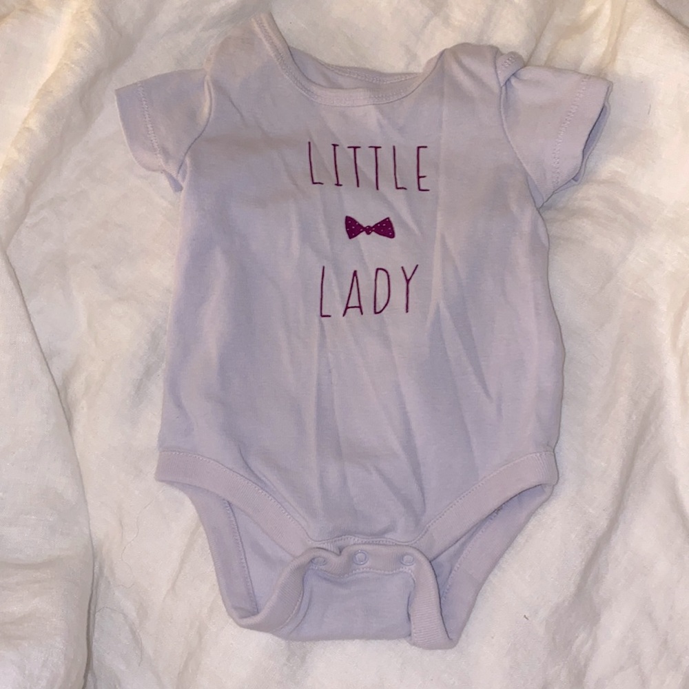 Little Lady Purple Gap Onesie